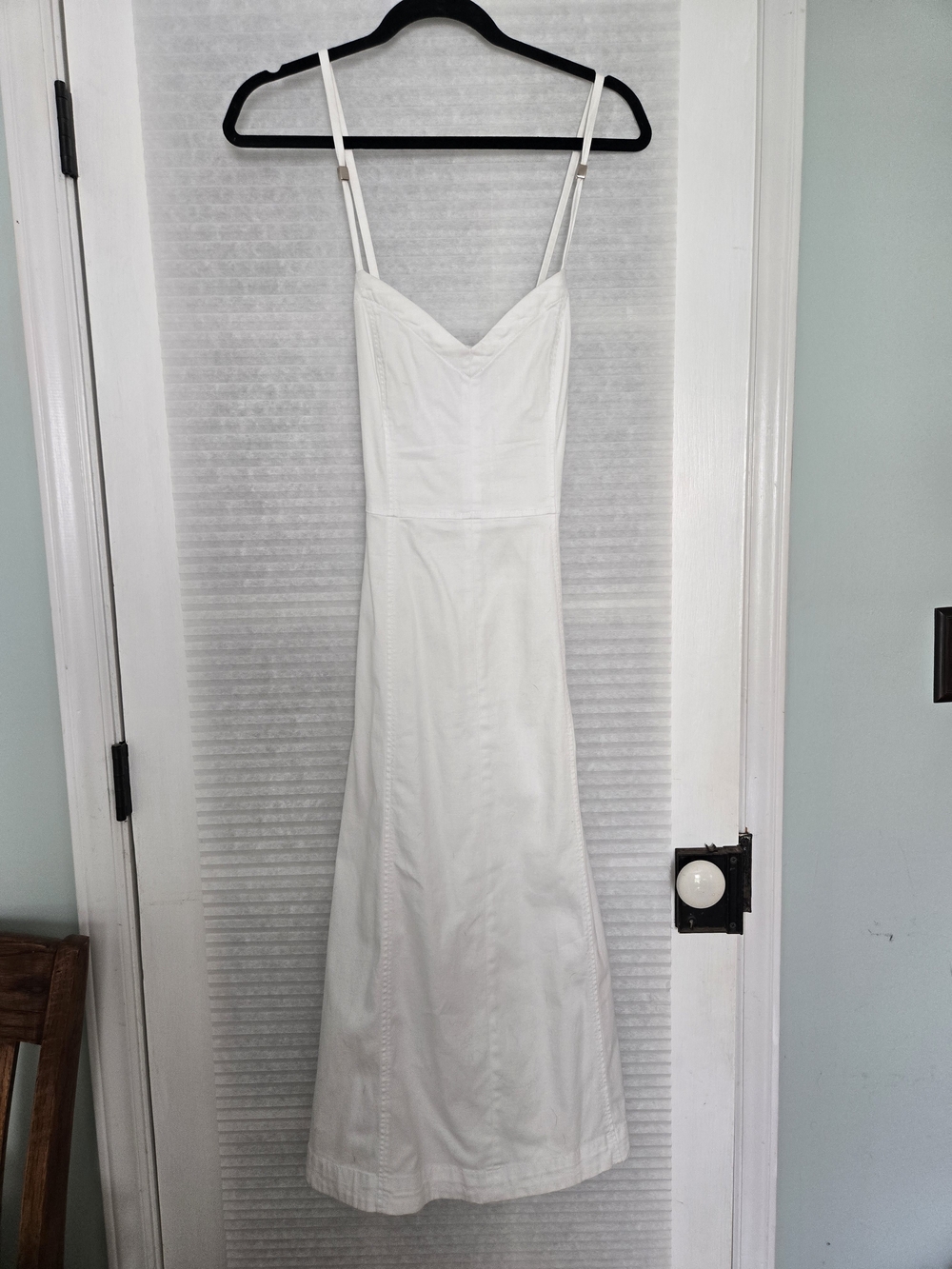White House Black Market White Spaghetti-Strap Maxi Dress